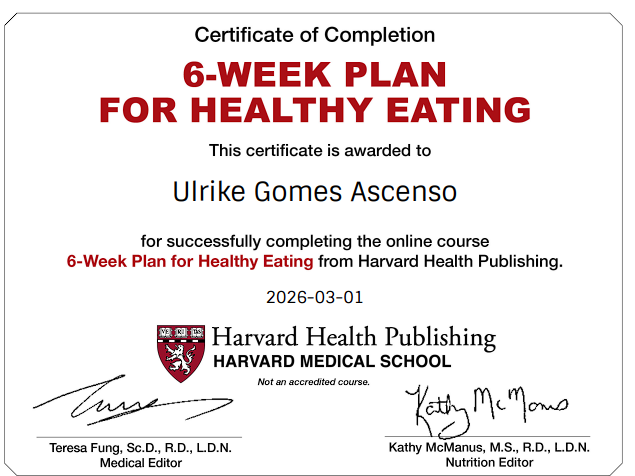 6 Wochen Plan für gesunde Ernährung 